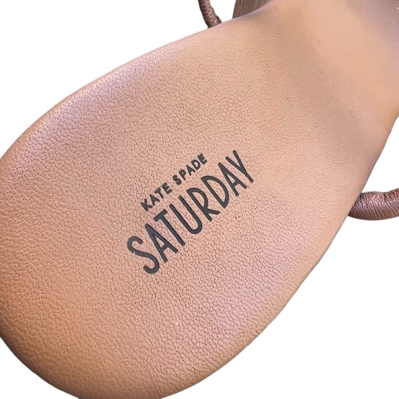 Kate Spade Saturday Wood Platform Wedge Sandal Tan Size 6 - Picture 9 of 15